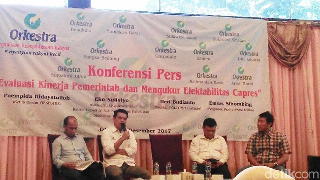 Hasil Survei Orkestra, Gerindra Salip PDIP