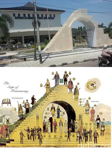 Proyek Tugu Demokrasi Mirip Tangga Freemasonry Telan Biaya Rp 1 M