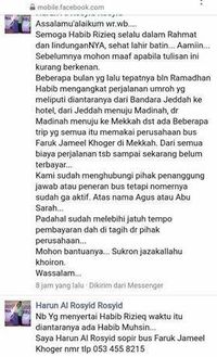 Pengacara Tepis Tuduhan Habib Rizieq Berutang Saat Umrah