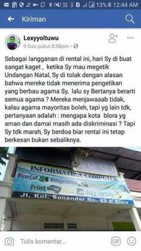 Heboh, Toko Kue & Rental Komputer Menolak Bikin Ucapan Selamat Natal