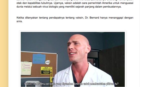 Di Tengah KLB Difteri, Bintang Film Porno Eksis di Situs Anti Vaksin