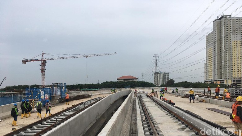 Diuji Coba Mei, Begini Progres Terkini Proyek LRT Jakarta