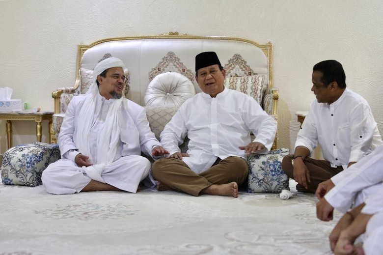 Rizieq Minta 4 Partai Deklarasi Dukung Prabowo