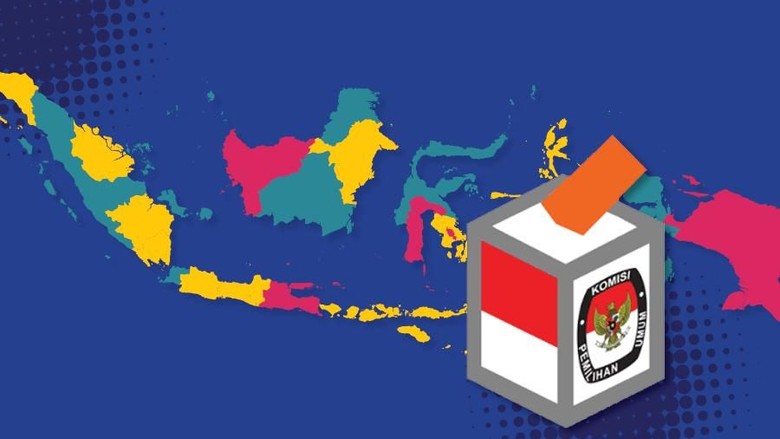 Rekap KPU: RK Menang di Jabar, Ganjar di Jateng, Khofifah di Jatim