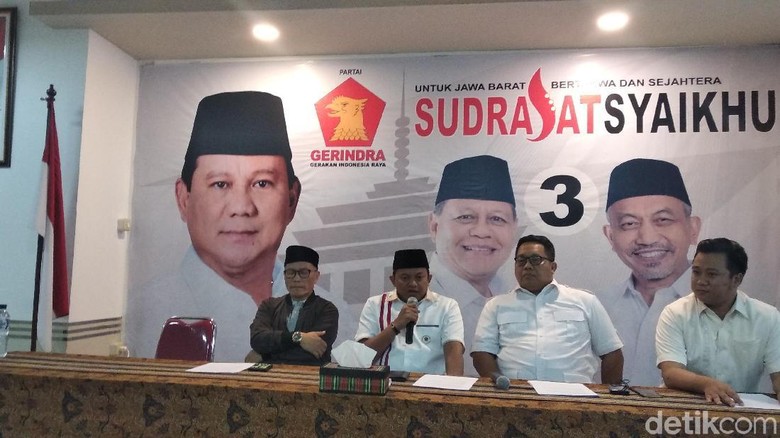 Quick Count Gerindra: Sudrajat Ungguli Ridwan Kamil