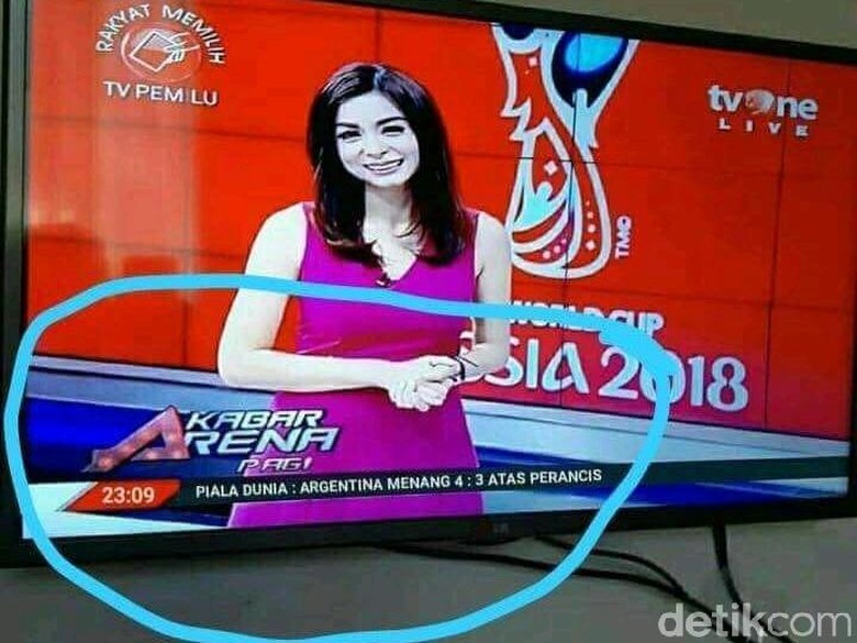 tvOne akan Polisikan Akun IG yang Edit Skor Argentina vs Prancis