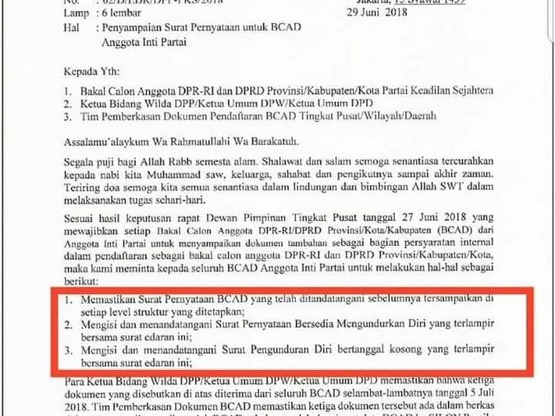  Banyak Bacaleg Mundur, Ini Kata PKS