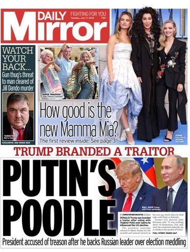 Media Inggris Ejek Presiden Amerika Trump 'Pudelnya Putin'