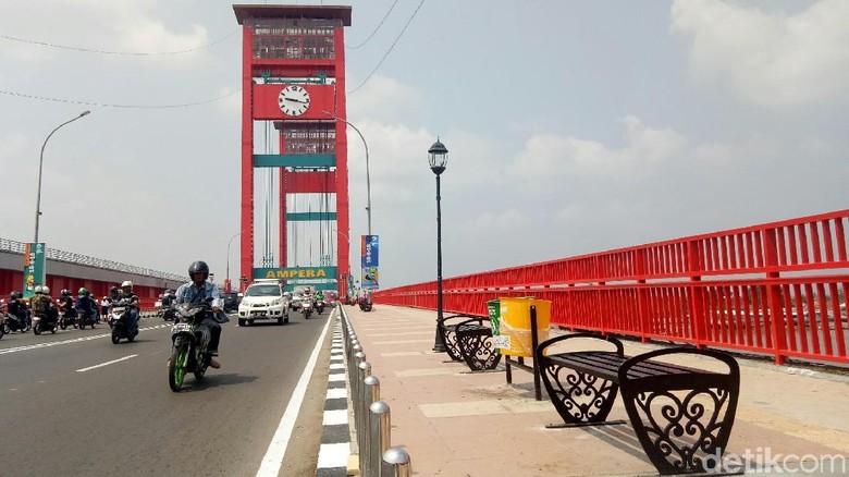 Cling! Ini Penampakan Jembatan Ampera Sambut Asian Games