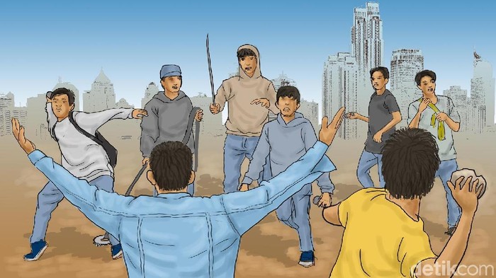 Viral Bocil Tawuran di Semarang, Polisi: Saling Ejek Main Layangan