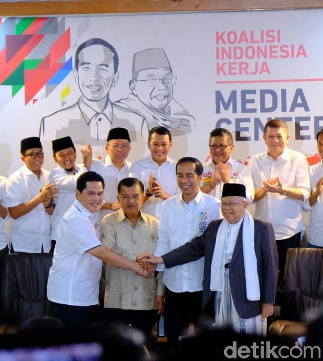 Dipimpin Erick Thohir, Ini Susunan Lengkap Timses Jokowi-Ma'ruf