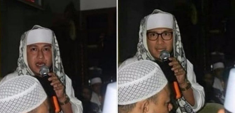 Foto 'Habib' Sandiaga Editan, Aslinya Wajah Habib Bahar bin Smith