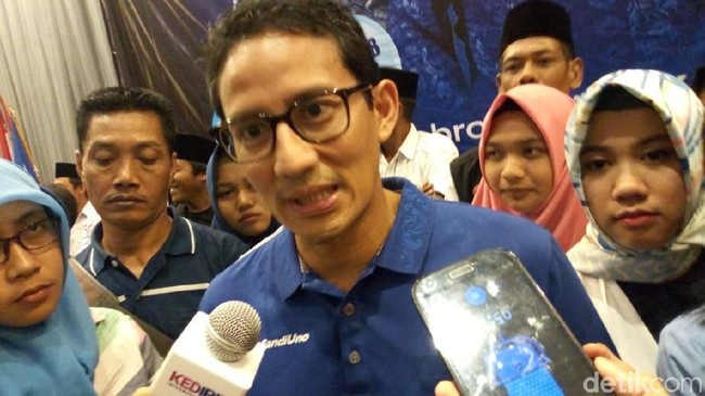 Sandiaga di Kediri: Ditopang Emak-Emak Bakal Maju