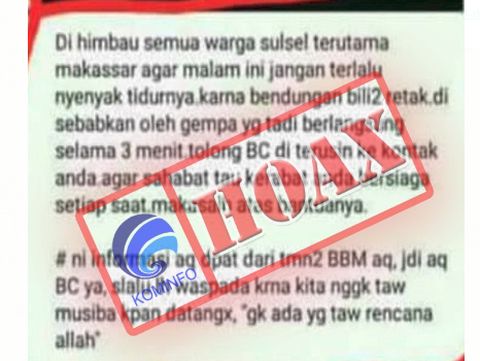 8 Hoax Gempa Donggala dan Palu, Begini Faktanya