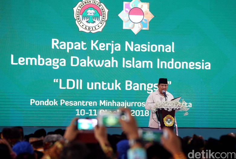 Singgung Slogan Trump, Prabowo Bicara 'Make Indonesia Great Again'