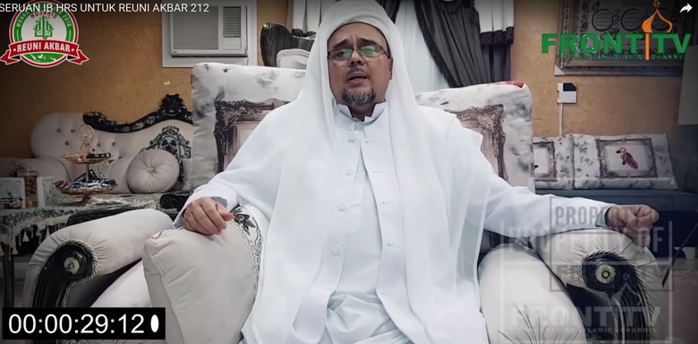  Habib Rizieq Akan Sampaikan Instruksi lewat Video di Ijtimak Ulama III