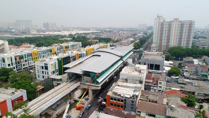 Penampakan LRT Jakarta dari Udara, Keren Lho