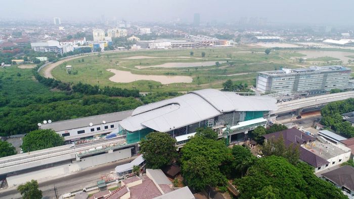 Penampakan LRT Jakarta dari Udara, Keren Lho