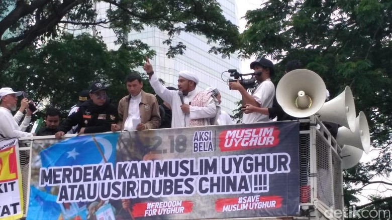 Aksi Bela Uighur yang Diwarnai Ajakan Boikot Produk China