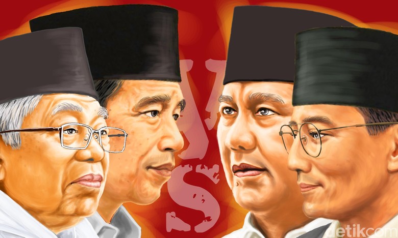 Survei Indo Barometer: Jokowi-Ma'ruf 59,9% Vs Prabowo-Sandi 40,1%
