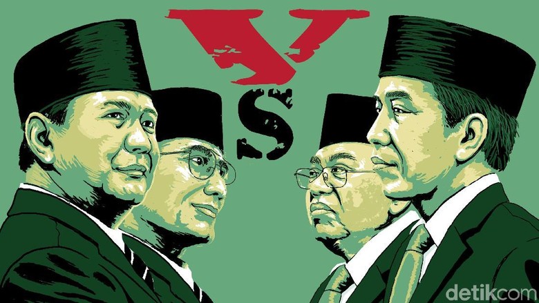Survei LSI Denny JA: Selisih Elektabilitas Jokowi dan Prabowo 20%