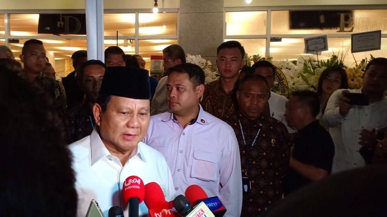 Prabowo: Saya Kenal Eka Tjipta Widjaja Sejak Muda, Beliau Pengusaha Sukses