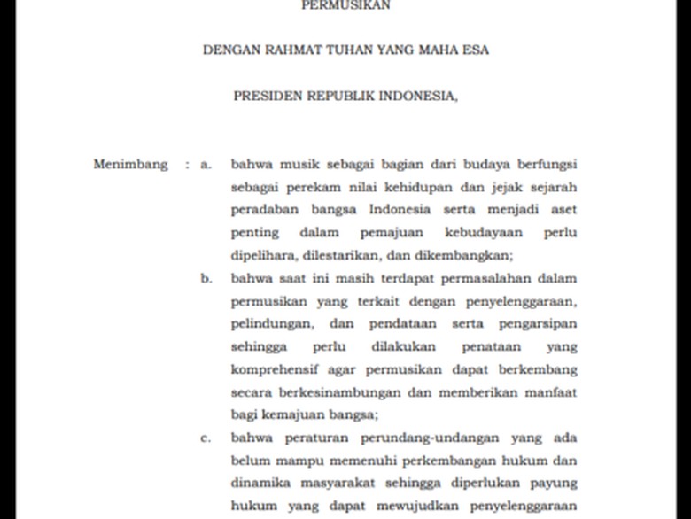 Musisi Indonesia Galang Petisi Tolak RUU Permusikan