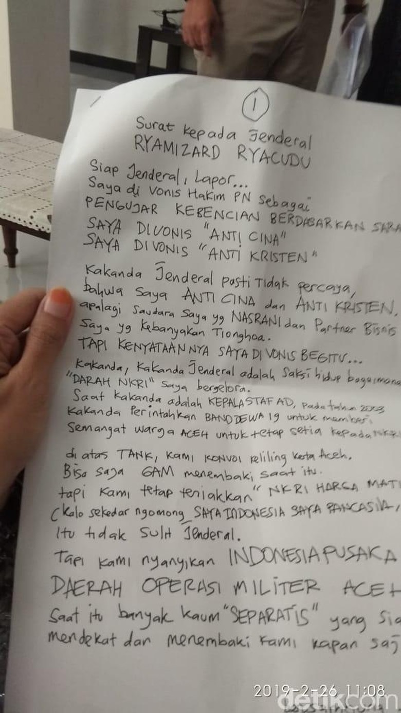 Tulis Surat untuk Menhan, Dhani Mengaku Tidak Anti China