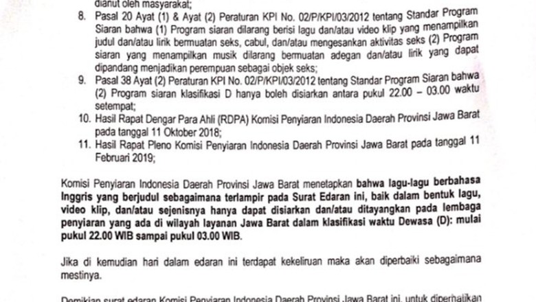 Pro Kontra Pembatasan 17 Lagu Berbahasa Inggris di Jabar
