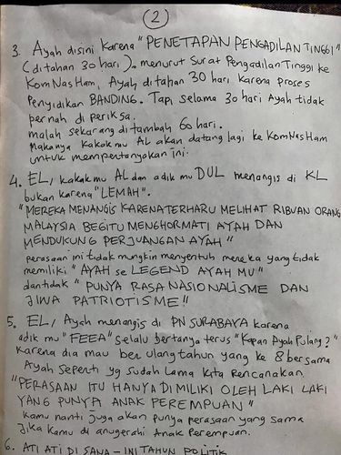 Isi Surat Ahmad Dhani: Singgung Ahok Hingga Soal Tahun Politik