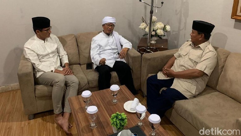 Ditemui Prabowo-Sandiaga, Aa Gym: Bismillah Saya Pilih 2