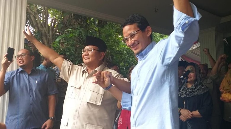 Prabowo Serukan Pendukung Aksi Damai Sikapi Hasil Pemilu 2019