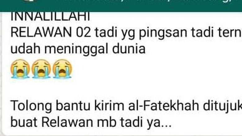 Isu Liar Peserta Aksi di MK Meninggal Keracunan Dipastikan Hoax!