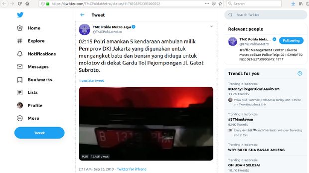 5 Ambulans Diamankan di Pejompongan Diduga Milik Pemprov DKI