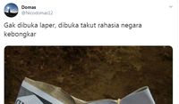 Makan Nasi Bungkus, Netizen Ini Dibuat Takut dengan Pembungkusnya