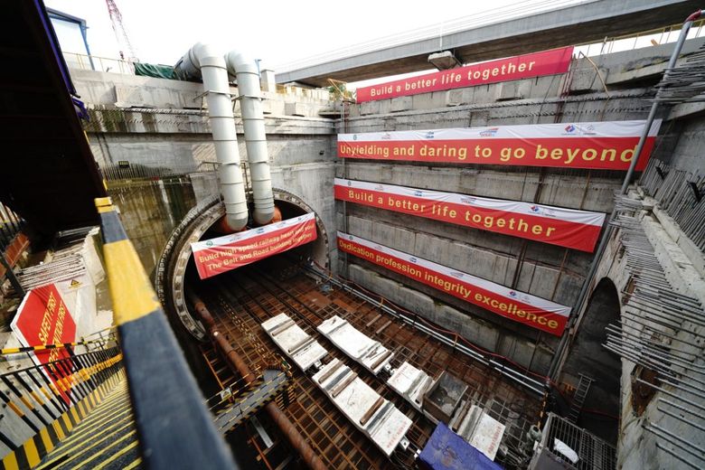 Penampakan Terowongan Kereta Cepat JKT-BDG di Bawah Tol Japek