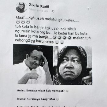 Ini Postingan Netizen yang Dilaporkan Hina Wali Kota Risma 