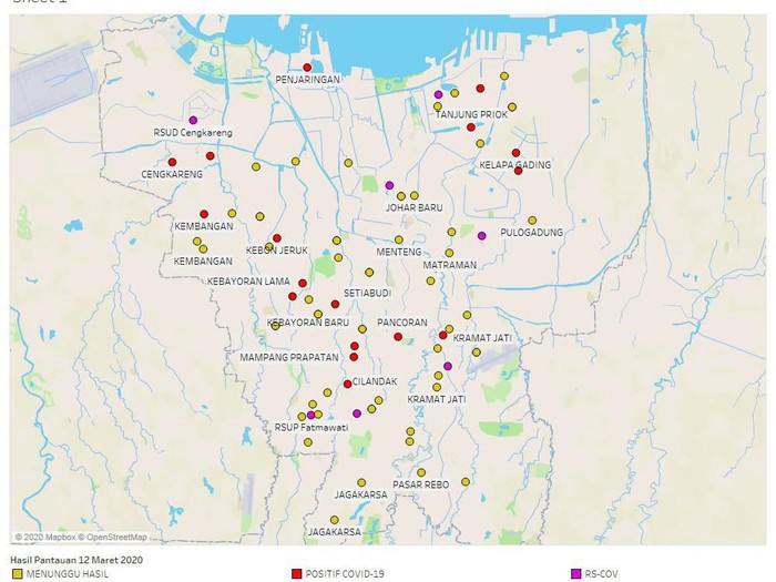 Anies Ungkap Peta Sebaran Corona di Jakarta, Ini Penampakannya 