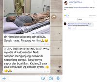 Dokter Tua Yang Bantu Pasien Corona Kabarnya Sekarang Sakit Masuk ICU