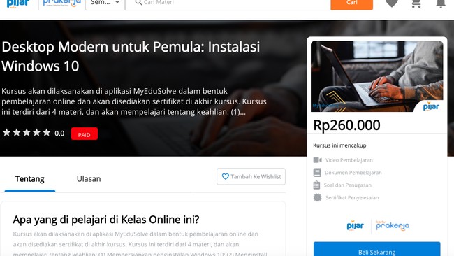 Kartu Prakerja 'Jajakan' Instal Windows 10: Bukannya Tinggal Klik Next?