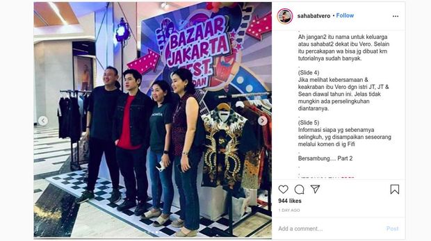 Ini Foto Veronica Tan & Putra Akrab dengan Good Friend Bersama Istri