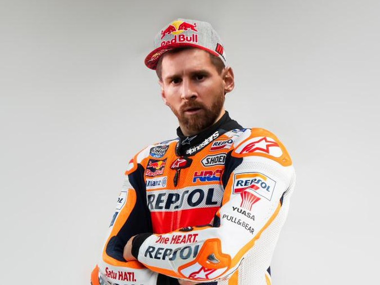 Pesan Marquez untuk Messi yang 'Mau' Gabung Repsol Honda: Tolong Rawat Motorku