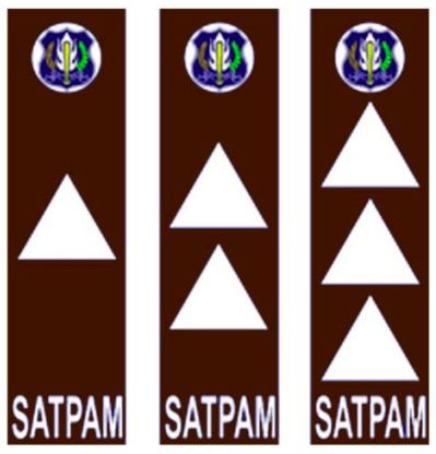 eragam Satpam Baru Mirip Polisi, Ini 3 Tanda Pangkatnya