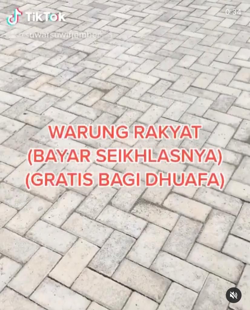 &#91;COC Reg. Jember&#93; Boleh Bayar Seikhlasnya, Warung Makan Ini Bikin Netizen Terharu