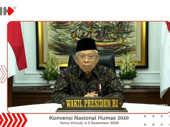 Buka Konvensi Nasional, Ma'ruf Amin Minta Humas Adaptif Respon Krisis