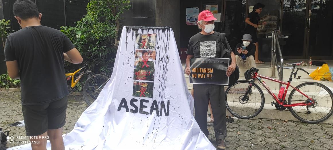 Protes Otak Kudeta Myanmar Hadiri KTT ASEAN, 2 Pedemo Ditangkap