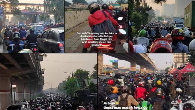 Polisi soal Kemacetan PPKM Darurat DKI: Biarin, Biar Kapok