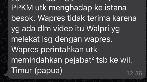 Ada Isu Wapres Marah soal Insiden Paspampres-Petugas di Jakbar, Ini Faktanya