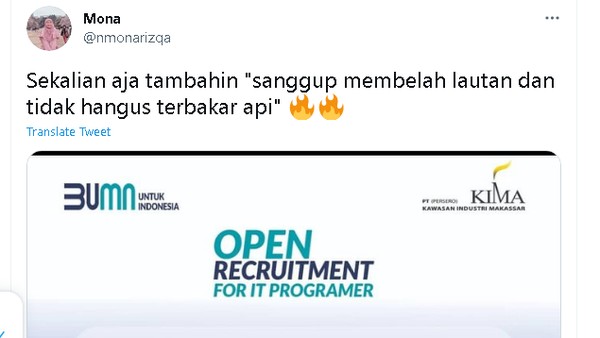 Viral Kualifikasi IT Programmer, Ahli IT: Tambahin 'Mampu Belah Lautan'