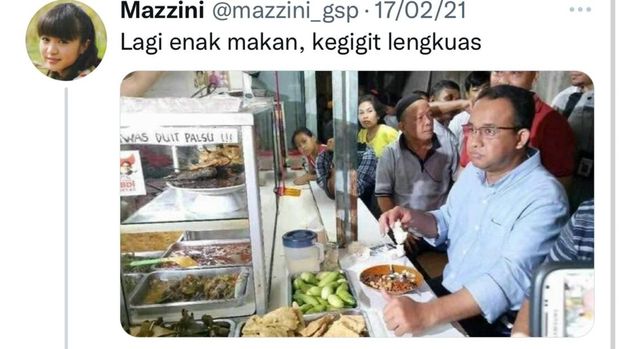 Anies Kembali ke Warteg Jaman Kampanye yang Pernah Jadi Meme Legendaris